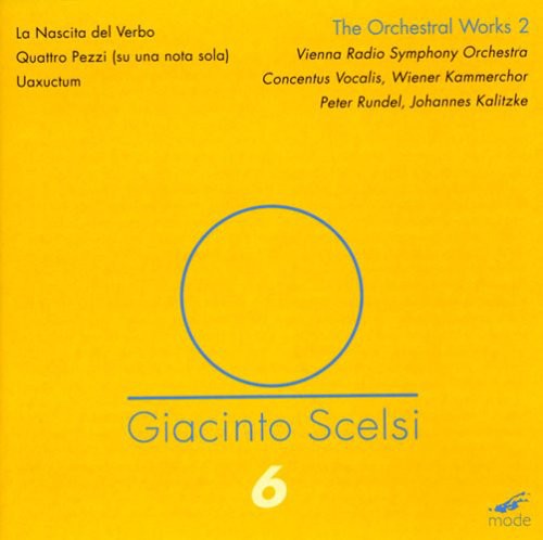 Orchestral Works 2: La Nascita Del Verbo -- Scelsi / Concentus Vocalis / Rundel / Kalitzke, DVD