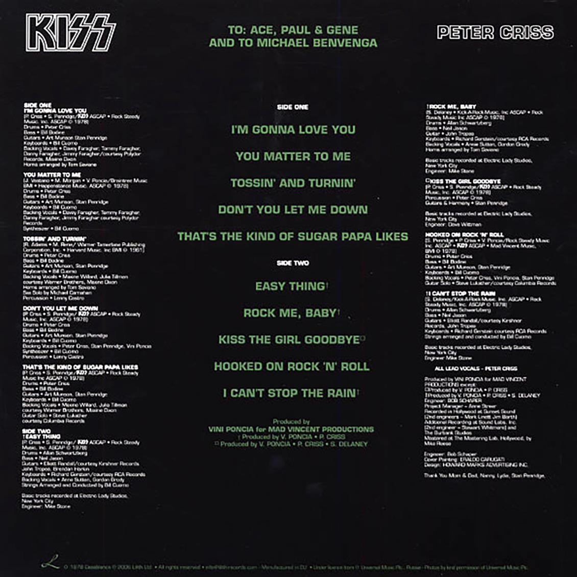 Kiss - Peter Criss (picture disc) - Vinyl LP, LP