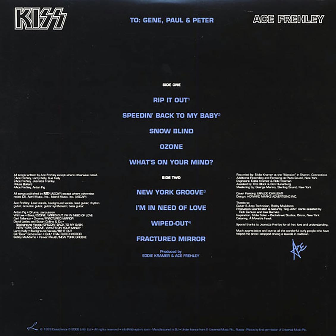 Kiss - Ace Frehley (picture disc) - Vinyl LP, LP