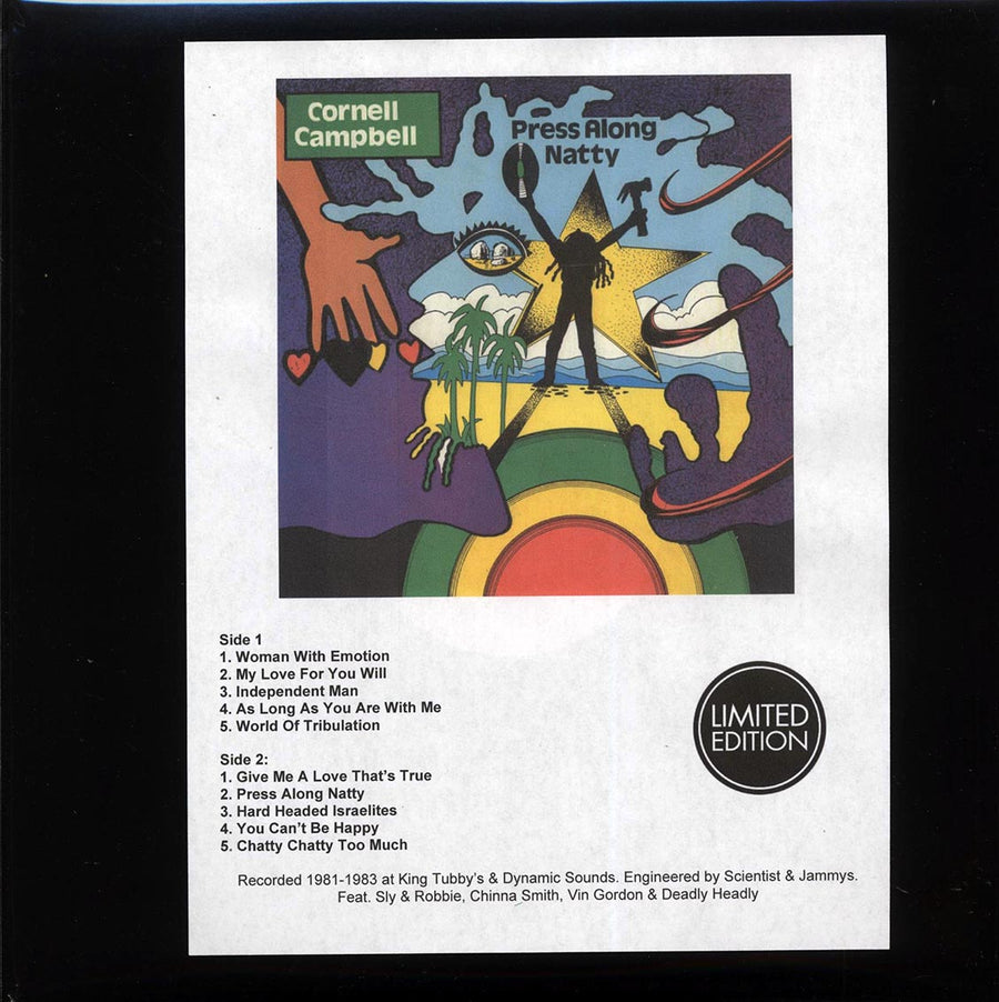 Cornell Campbell - Press Along Natty (Jamaica press) (plain jacket) - Vinyl LP, LP