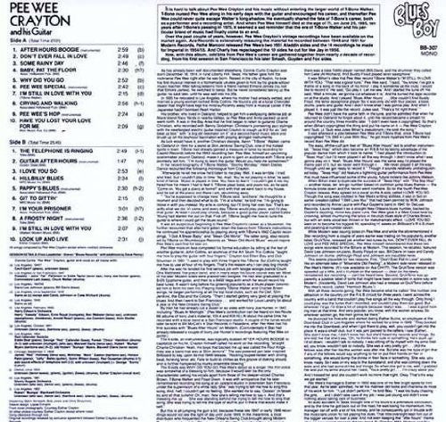 After Hours Boogie, Pee Wee Crayton, LP