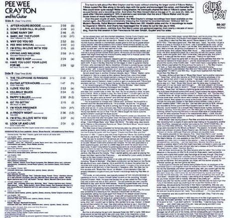 After Hours Boogie, Pee Wee Crayton, LP
