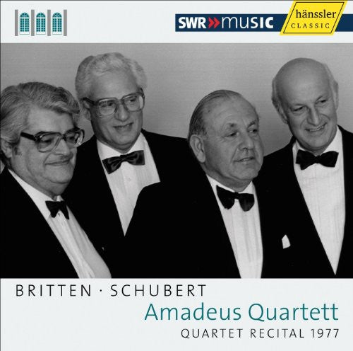 Quartet Recital 1977 -- Amadeus Quartet / Britten / Schubert, CD