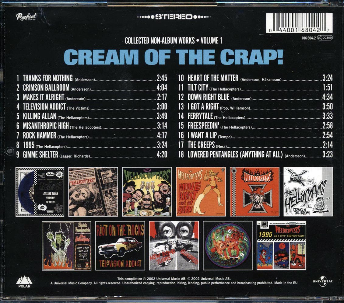 The Hellacopters - Cream Of The Crap: Collected Non-Album Works Volume 1 - CD, CD