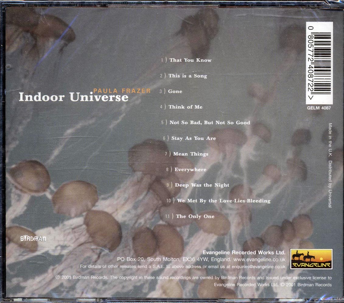 Paula Frazer - Indoor Universe - CD, CD