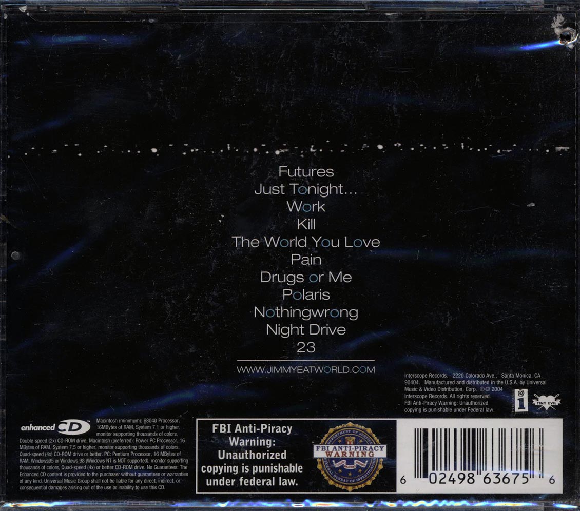 Jimmy Eat World - Futures (marked/ltd stock) - CD, CD