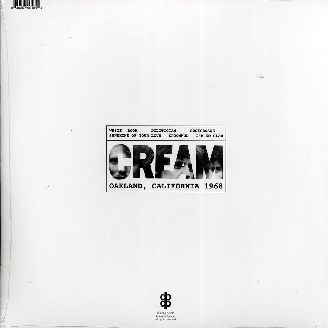 Cream - Oakland, California 1968 - Vinyl LP, LP