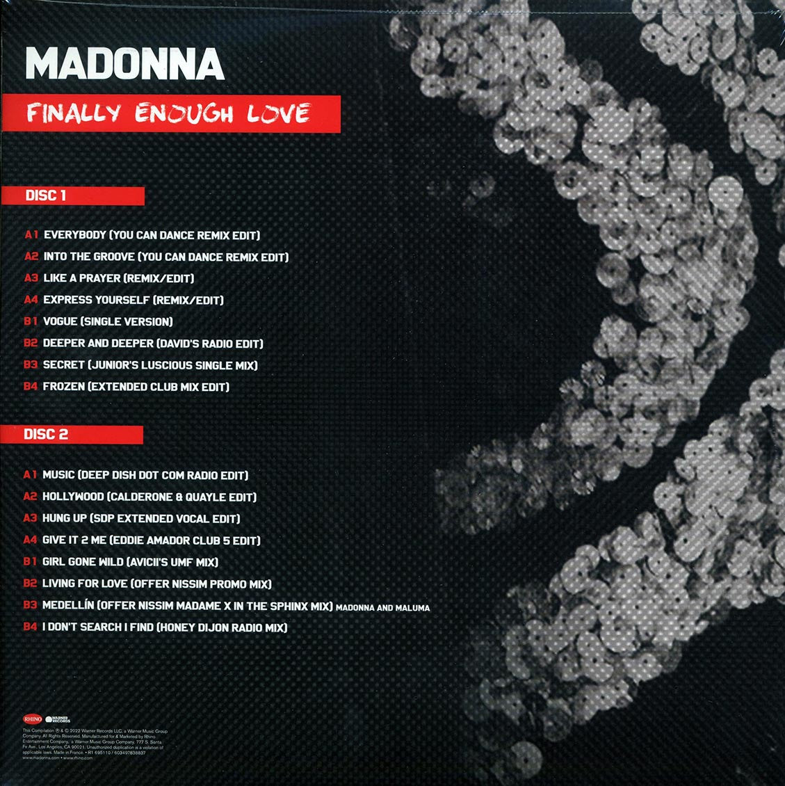 Madonna - Finally Enough Love (ltd. ed.) (2xLP) (remastered) (clear vinyl) - Vinyl LP, LP