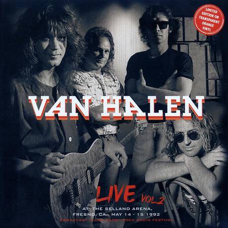 Van Halen - Live At The Selland Arena Volume 2, Fresno, CA, May 14-15 1992 (orange vinyl) - Vinyl LP, LP