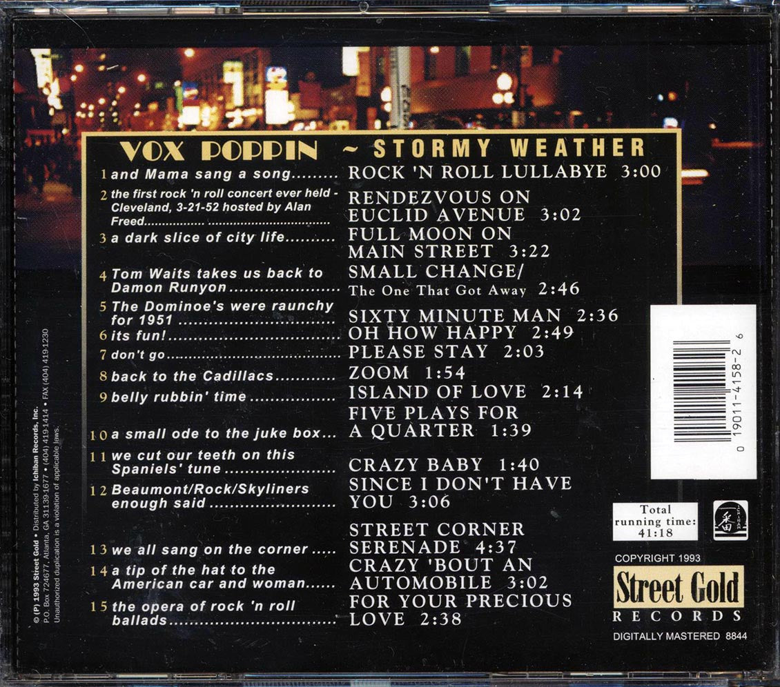 Stormy Weather - Vox Poppin - CD, CD