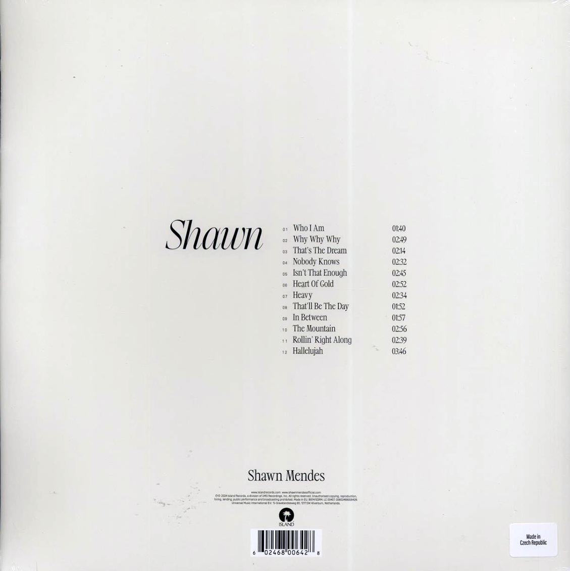 Shawn Mendes - Shawn (2xLP) (colored vinyl) - Vinyl LP, LP