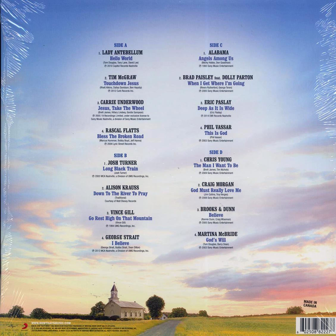 George Strait, Vince Gill, Lady Antebellum, Tim McGraw, Carrie Underwood, Etc. - Now That's What I Call Country: Songs Of Inspiration (2xLP) - Vinyl LP, LP
