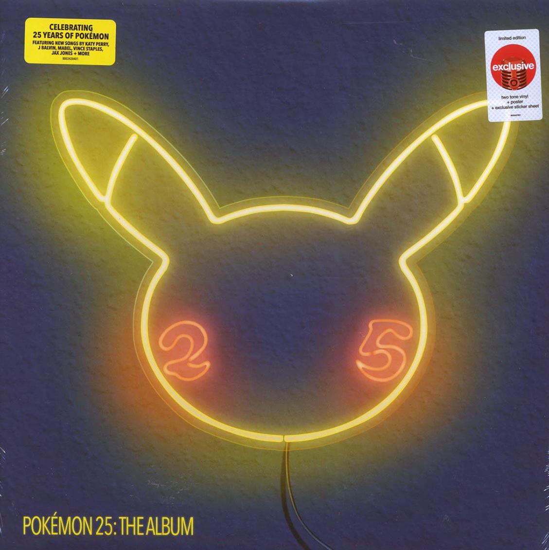 Katy Perry, Post Malone, Mabel, J Balvin, Etc. - Pokeman 25: The Album (ltd. ed.) (red/white vinyl) - Vinyl LP