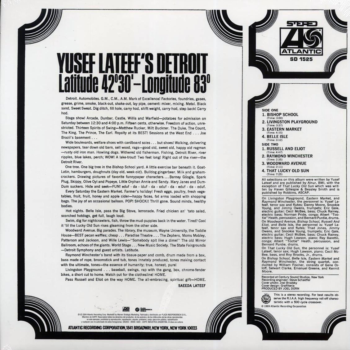 Yusef Lateef - Yusef Lateef's Detroit Latitude 42 30 Longitude 83 - Vinyl LP, LP