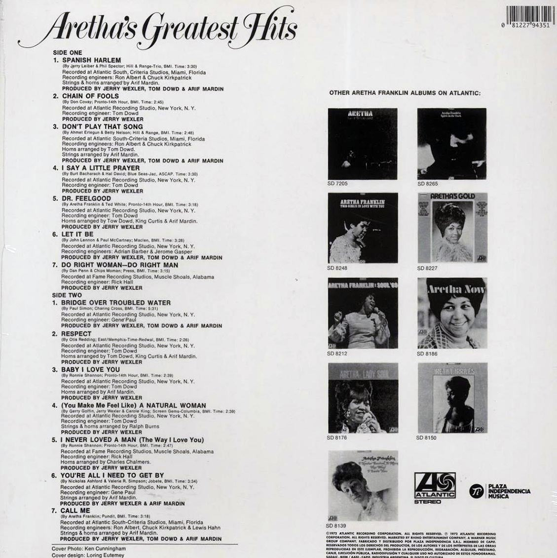Aretha Franklin - Aretha's Greatest Hits - Vinyl LP, LP