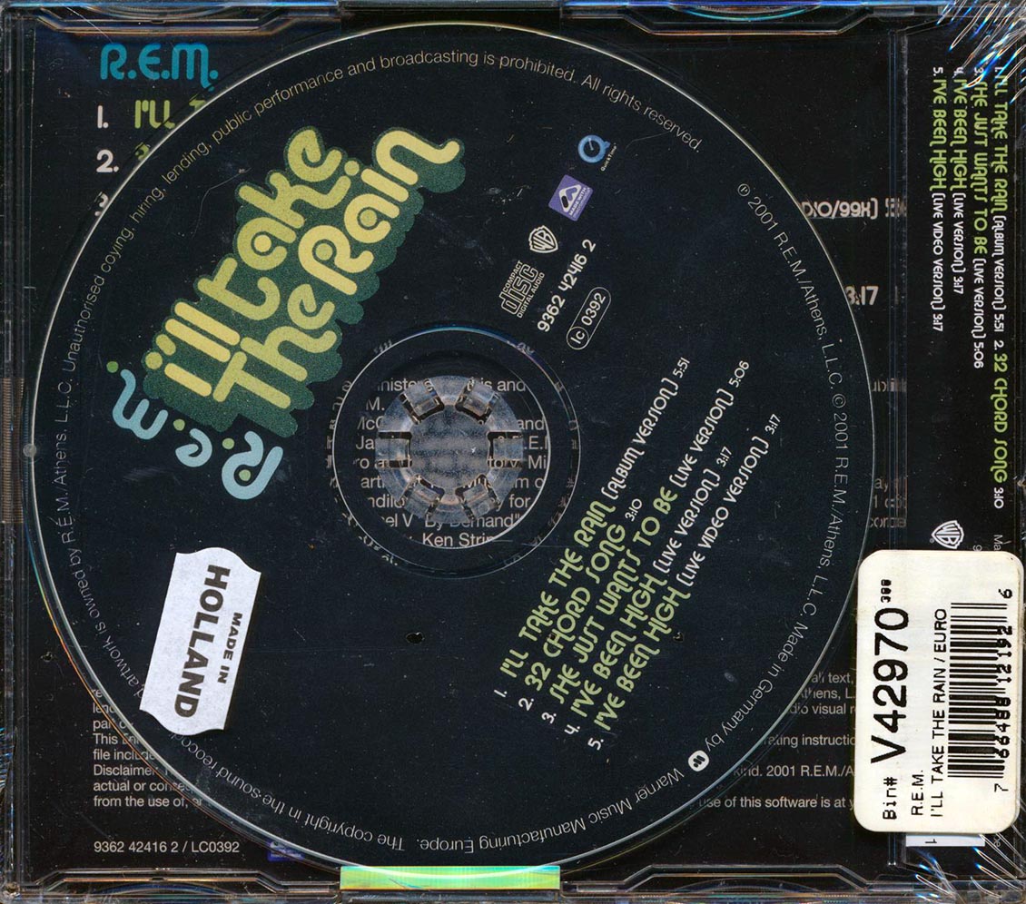 REM - I'll Take The Rain - CD, CD