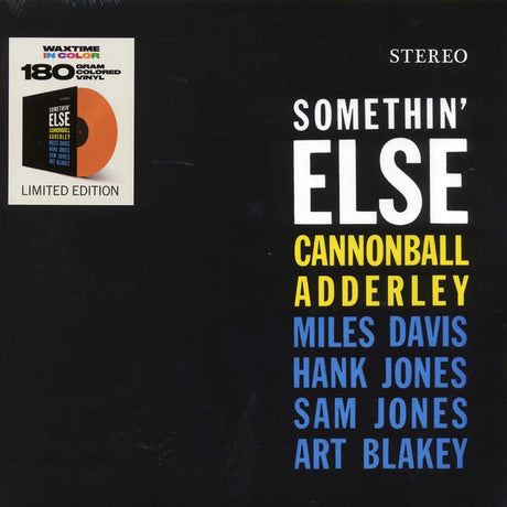 Cannonball Adderley, Miles Davis, Hank Jones, Sam Jones, Art Blakey - Somethin' Else (+bonus track) (ltd. ed.) (180g) (orange vinyl) - Vinyl LP, LP