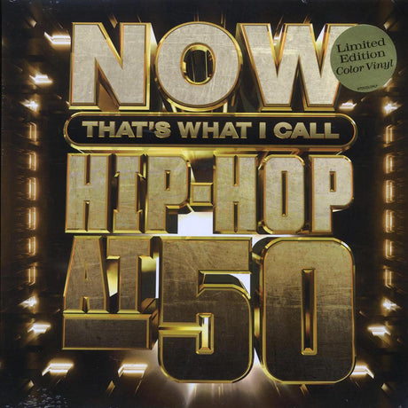 Sugarhill Gang, Grandmaster Flash, Public Enemy, Nas, Notorious BIG, OutKast, 50 Cent, Snoog Dogg, Future, Run-DMC, Etc. - Now That's What I Call Hip-Hop At 50 (2xLP) (black ice vinyl) - Vinyl LP, LP