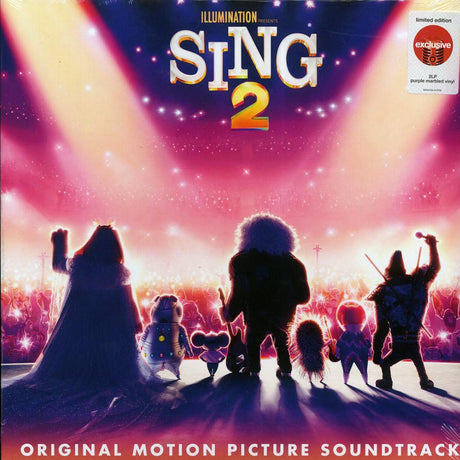 Elton John, Billie Eilish, U2, Halsey, Etc. - Sing 2: Original Motion Picture Soundtrack (ltd. ed.) (2xLP) (purple marble) - Vinyl LP, LP