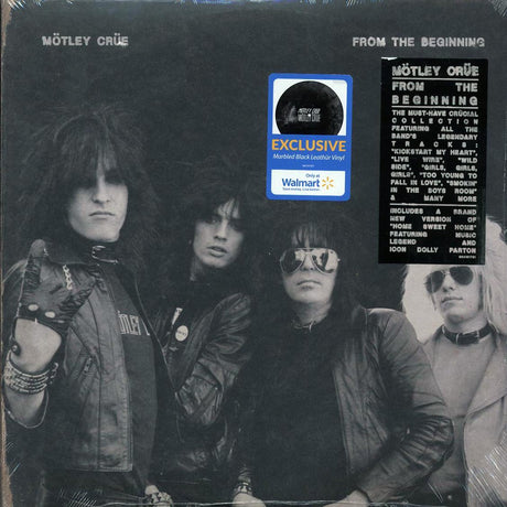 Motley Crue - From The Beginning (ltd. ed.) (2xLP) (marbled black/leathur vinyl) - Vinyl LP, LP