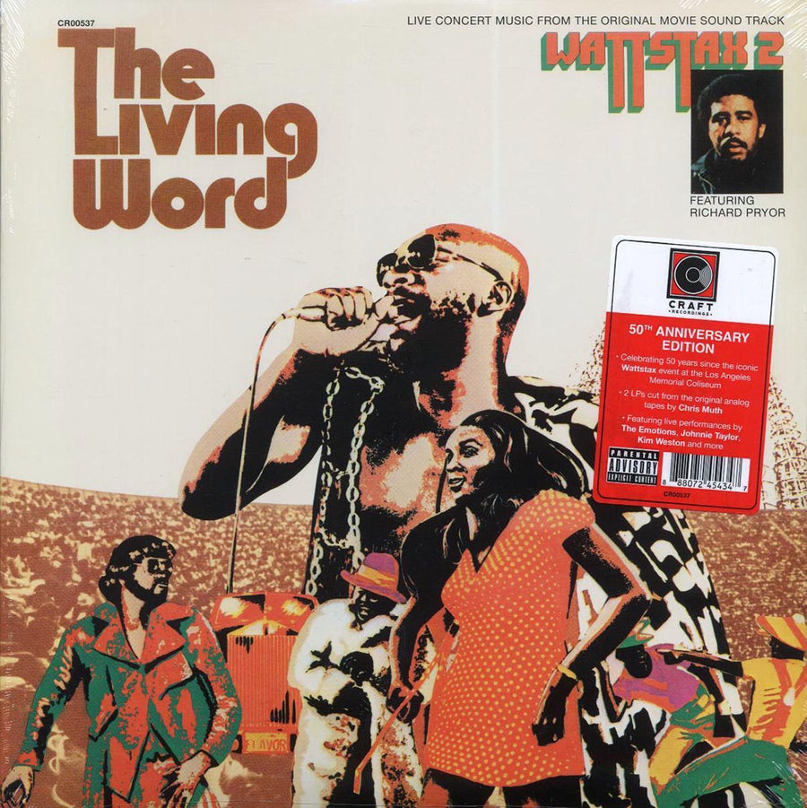 Isaac Hayes, The Emotions, Richard Pryor, David Porter Show, Etc. - The Living Word: Wattstax 2 (50th Anniv. Ed.) (2xLP) - Vinyl LP, LP