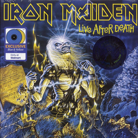 Iron Maiden - Live After Death (40th Anniv. Ed.) (2xLP) (yellow/blue vinyl) (remastered) - Vinyl LP, LP