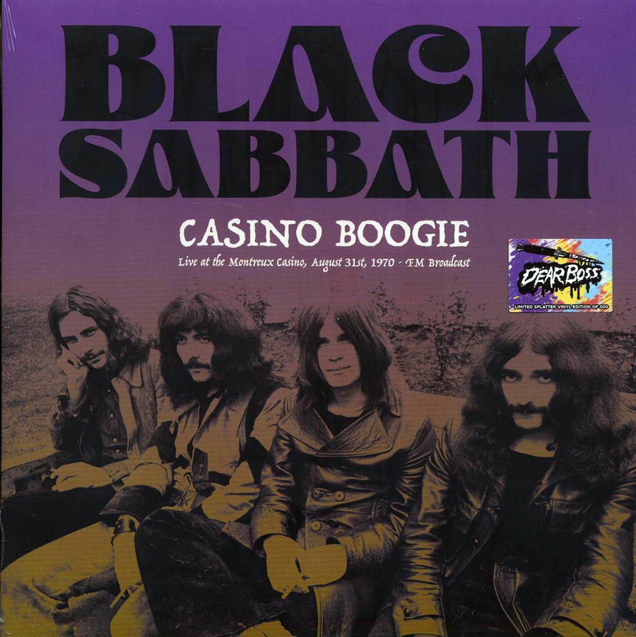 Black Sabbath - Casino Boogie: Live At The Montreux Casino, August 31st 1970 FM Broadcast (ltd. 300 copies made) (splatter vinyl) - Vinyl LP, LP