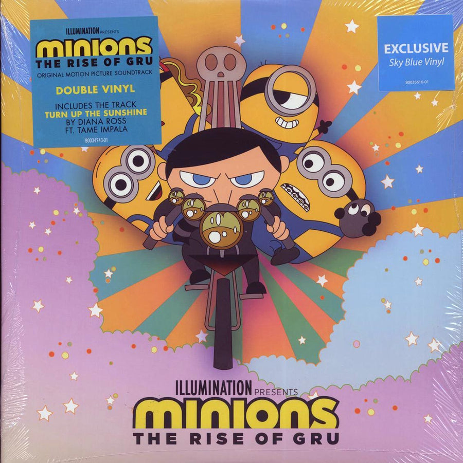 Diana Ross, Tame Impala, Brittany Howard, St. Vincent, Etc. - Minions: The Rise Of Gru: Original Motion Picture Soundtrack (2xLP) (sky blue) - Vinyl LP, LP