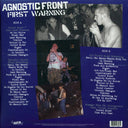 Agnostic Front - First Warning: The United Blood Era Recordings, New York City, 1983 (ltd. ed.) (blue vinyl) - Vinyl LP, LP