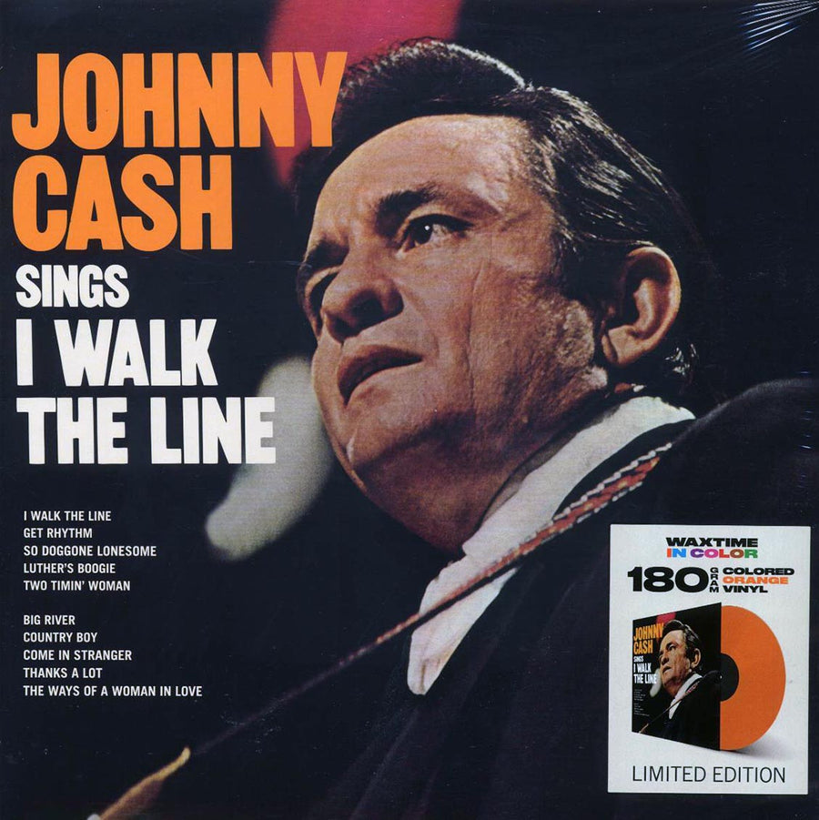 Johnny Cash - Sings I Walk The Line (+4 bonus tracks) (ltd. ed.) (180g) (orange vinyl) - Vinyl LP, LP