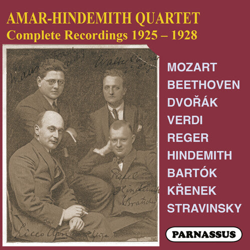 Amar-Hindemith Quartet Complete Recordings 1925-8 -- Amar Quartet Hindemith, CD