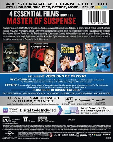 Alfred Hitchcock Classics Collection, Alfred Hitchcock Classics Collection, ULTRA HD
