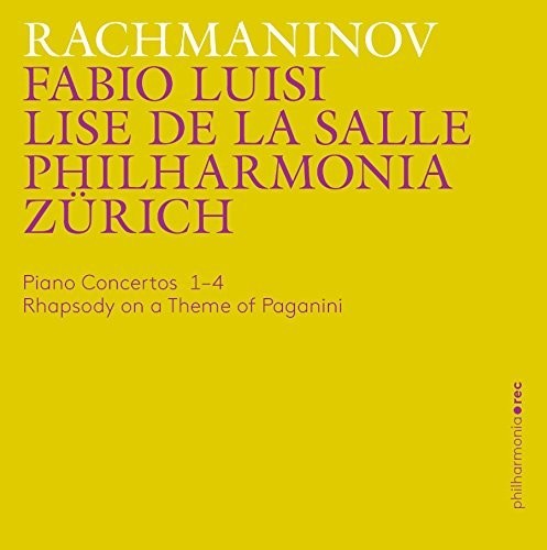 Piano Concertos 1-4 - Rhapsody On A Theme Of -- Rachmaninov / Philharmonia Zurich / De La Salle, CD