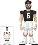 Cleveland Browns- Baker Mayfield (Styles May Vary), Funko Gold 12 Nfl:, Collectibles