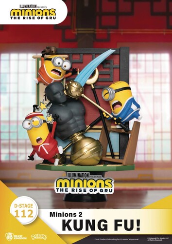Minions 2 Ds-112 Kung Fu D-Stage Ser 6In Statue, Beast Kingdom, Collectibles