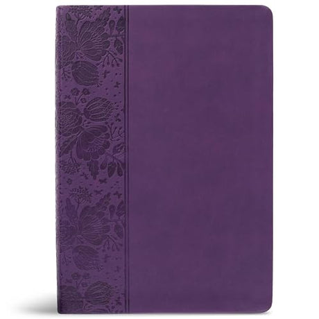 CSB Super Giant Print Reference Bible, Value Edition, Purple Leathertouch -- Csb Bibles by Holman, Bible