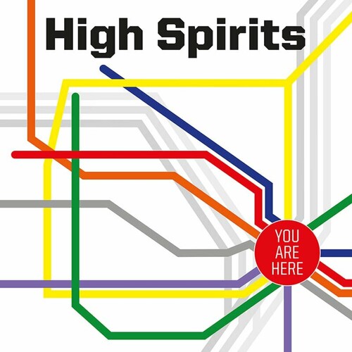 You Are Here - Blue W/ White & Red Splatter -- High Spirits, LP