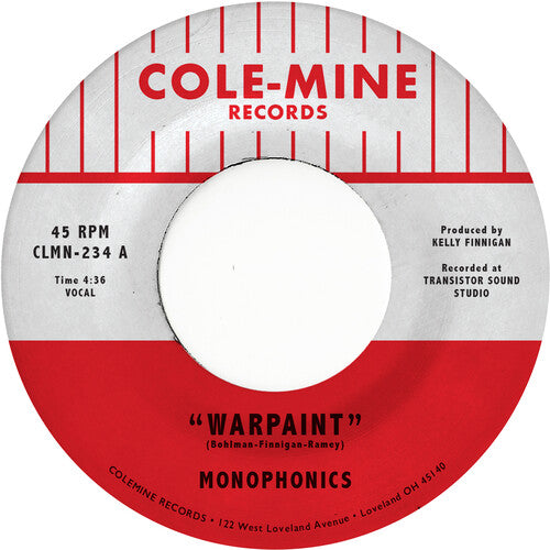 Warpaint / Crash & Burn - Black Swirl -- Monophonics & Kelly Finnigan, 7"