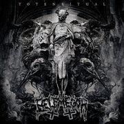 Totenritual - Crystal Clear Gold & Black Splatter