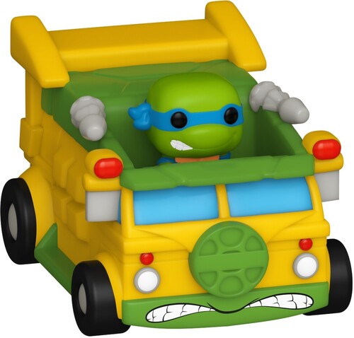 Bitty Pop Ride Tmnt Leonardo With Van