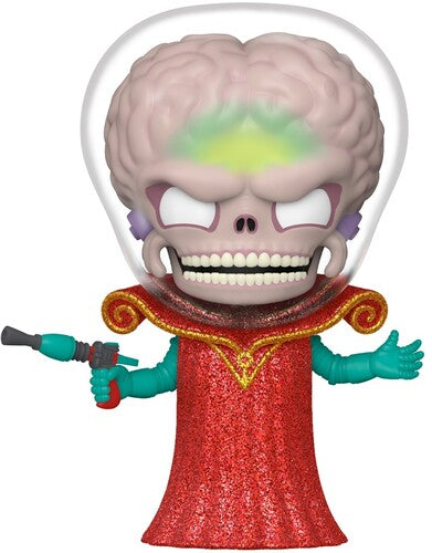 Funko Pop Movies Mars Attacks Alien Leader, Pop Movies Mars Attacks, Collectibles