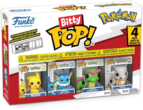 Bitty Pop Pokemon Pikachu 4Pack