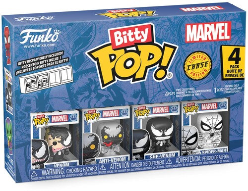 Bitty Pop Spiderman Venom 4 Pack