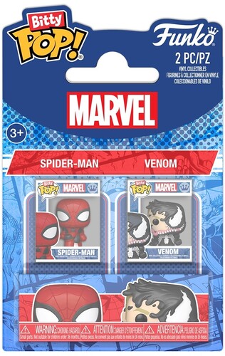 Bitty Pop Spider Man 2 Pack Spider Man & Venom