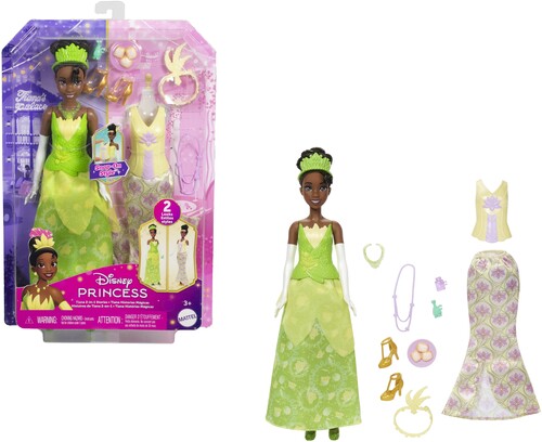 Disney Princess Tiana 2 In 1 Stories Fashion Doll, Disney Princess, Collectibles