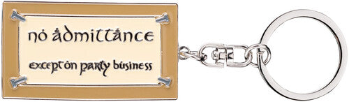 Lotr Trilogy - No Admittance Sign Enamel Keyring, Other, Collectibles