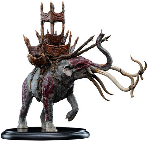 Lotr - Mumak In Battle Miniature Statue, Open Edition Polystone, Collectibles