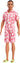 Barbie Ken Fashionista Braided Brown Hair Coral
