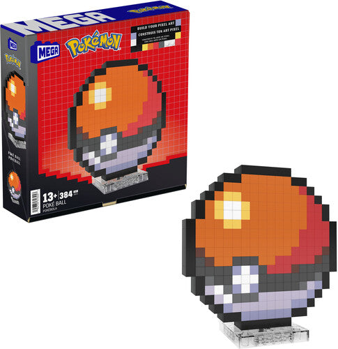 Pokemon Classic Poke Ball Pixel Art, Mega Bloks Pokemon, Collectibles
