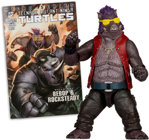 Tmnt 5In Figure With Comic Wv2 - Bebop, Tmnt 5In Figure With Comic Wv2 - Bebop, Collectibles
